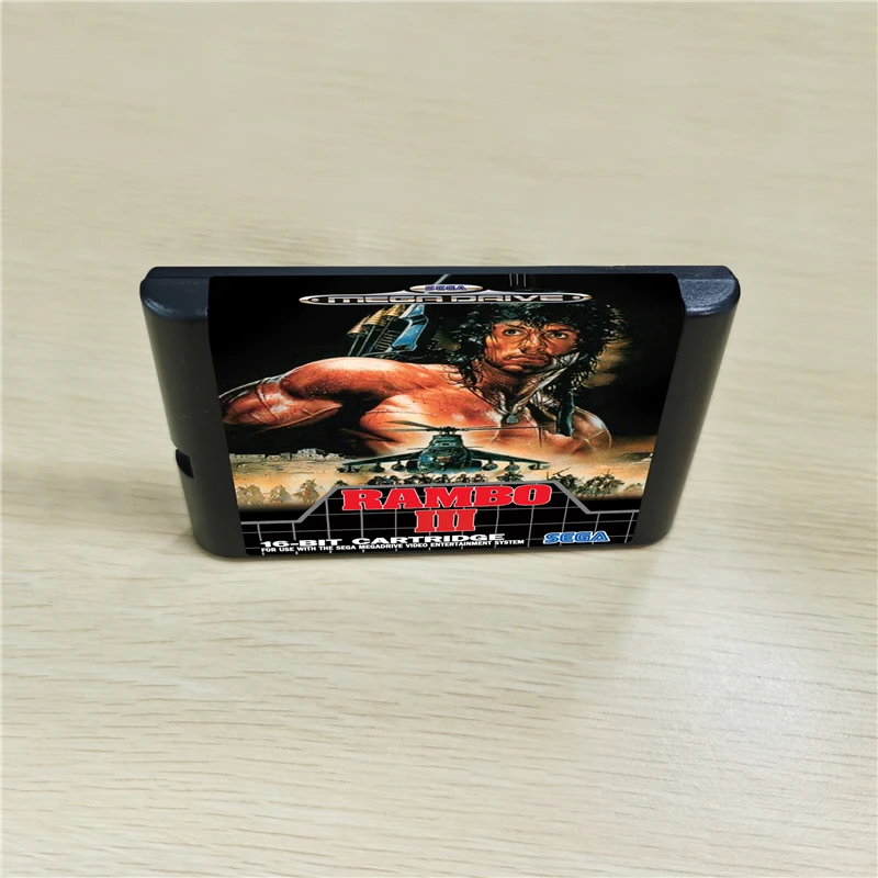 Картридж Rambo III-16 bit MD Games для консоли MegaDrive Genesis | Электроника
