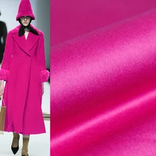 Перламутровые шелковые пурпурные двухсторонние накладные шерстяные ткани Материалы текстиль зимнее женское пальто швейная ткань