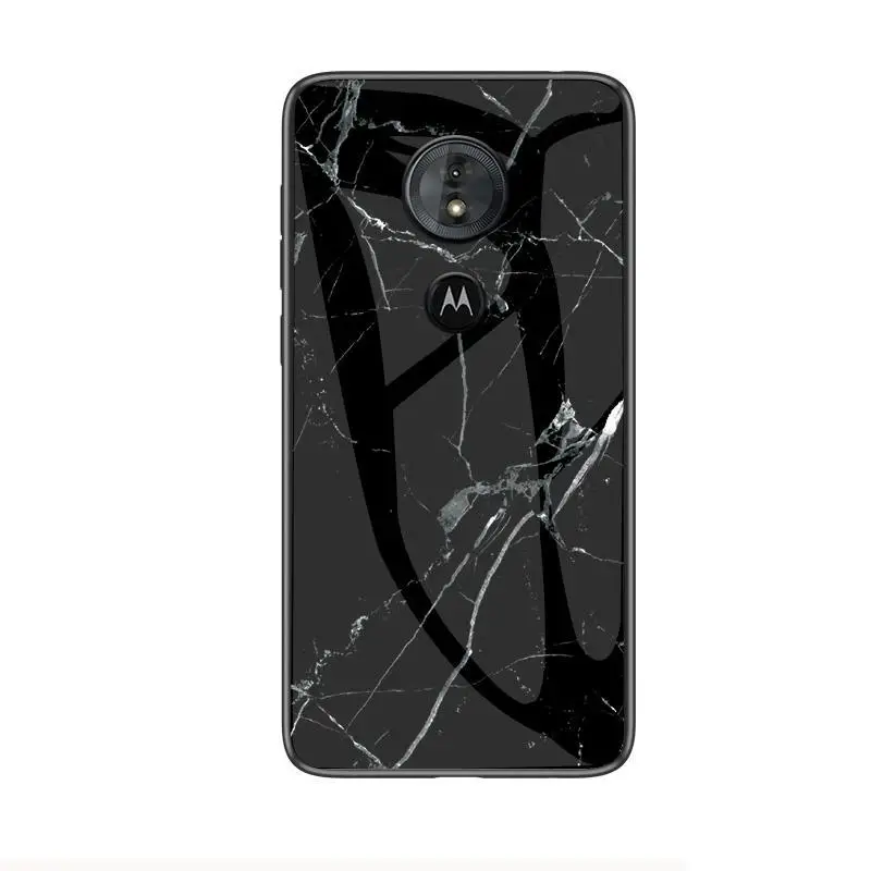 Мраморный чехол из закаленного стекла для Motorola Moto G6 Play чехол Moto G6 Plus чехол для Moto G5 G5s G6plus силиконовый Жесткий Бампер для телефона - Цвет: 5