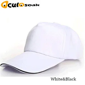 white and black Модные Хлопковые бейсболки с логотипом Snapback простые одноцветные бейсболки для мужчин Gorras Мужская кепка 10 шт./партия - Цвет: white and black