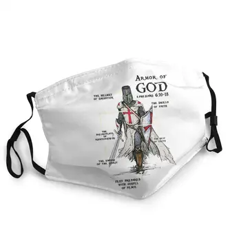

Templar Shield Cross Knights Templar Reusable Mouth Face Mask Fabric Anti Haze Protection Cover Mouth Muffle