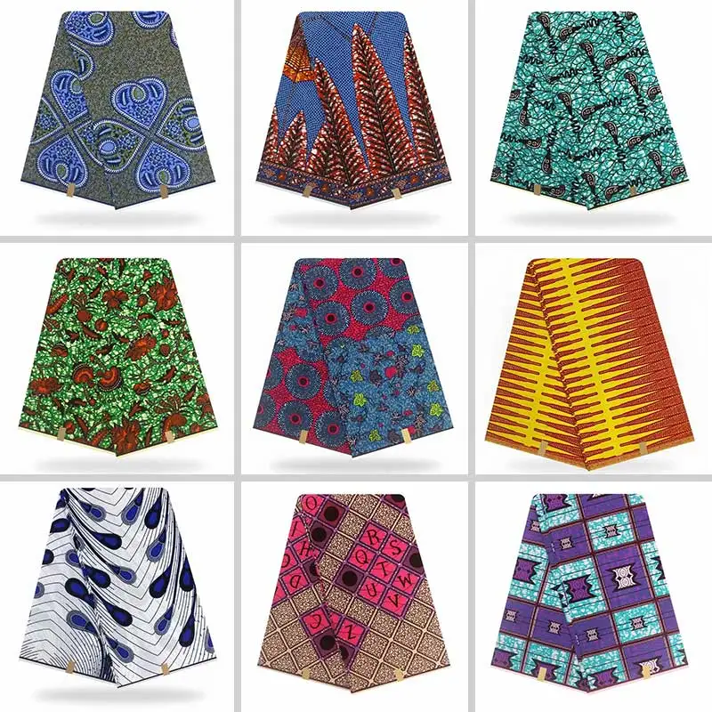 Настоящая Датская восковая Гарантированная настоящая голландская восковая Высококачественная язычная Датская восковая 6 ярдов африканская Анкара швейная ткань YB03