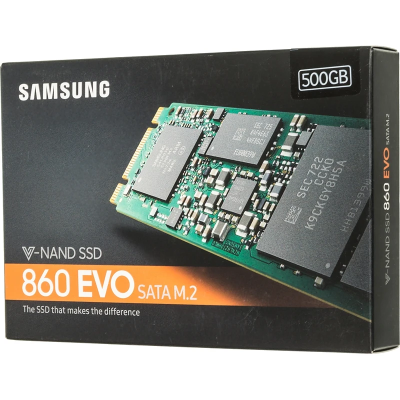 Накопитель SSD Samsung SATA III 500Gb MZ-N6E500BW 860 EVO M.2 2280