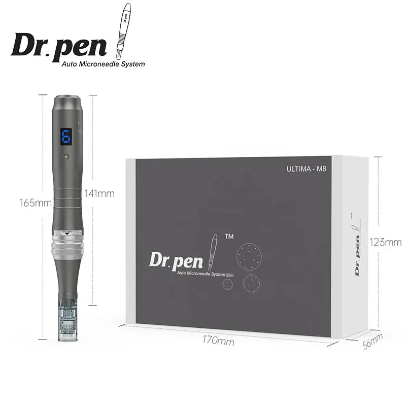 Dr.pen-Dermapen inalámbrico eléctrico Ultima M8 Original, máquina de mesoterapia Profesional con microagujas para el cuidado de la piel, con 12