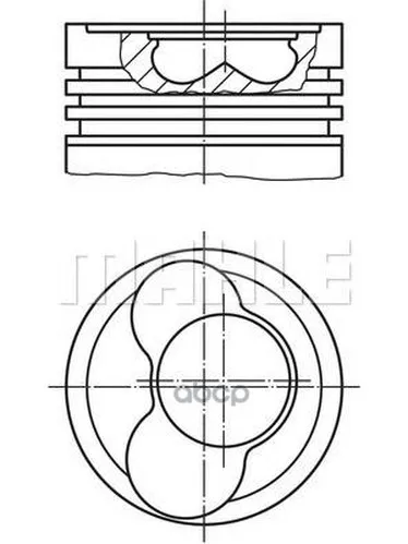Поршень, Комплект Mahle/Knecht арт. 0305900