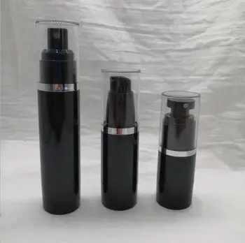 

Pump Black Empty Plastic Cosmetic Refillable Bottle Jar