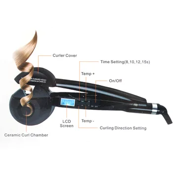

LCD Screen Automatic Hair Curler Heating Hair Care Styling Tools Ceramic Wave Hair Curl Magic Curling Iron Hair Styler