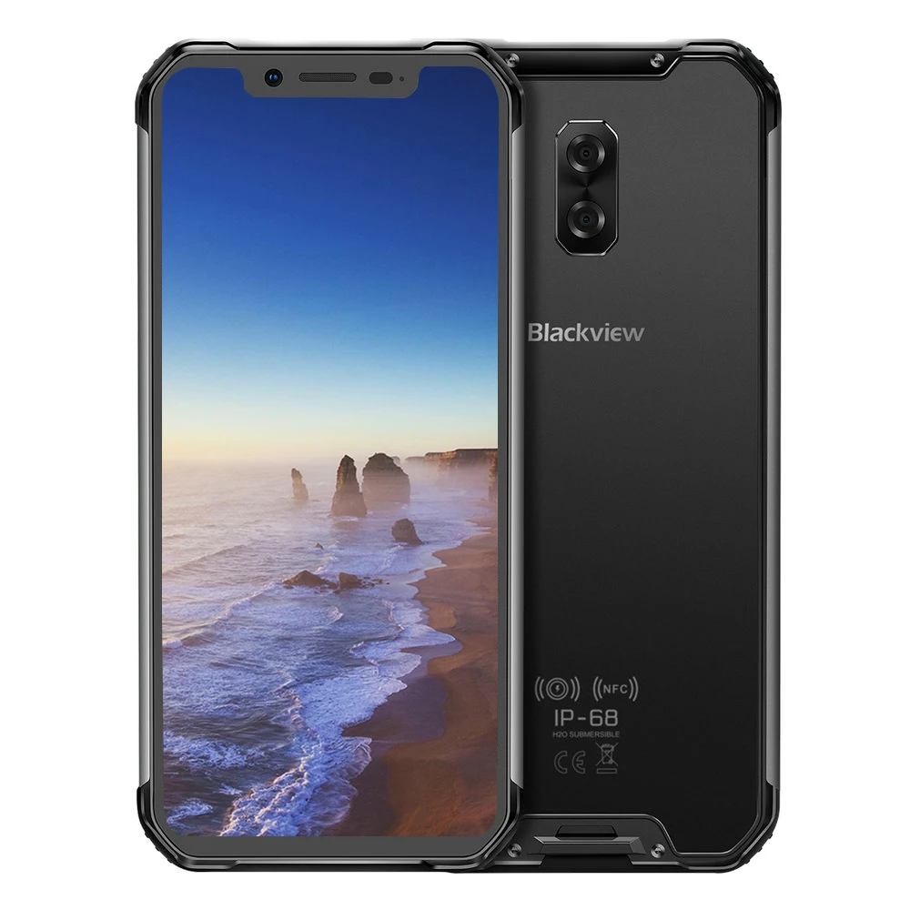 Black Blackview BV9600 Pro водонепроницаемый смартфон Helio P70 6GB+ 128GB Android 9,0 мобильный телефон 19:9 AMOLED 4G прочный мобильный телефон - Цвет: Black