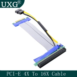 Cable extensor de tarjeta vertical PCI-E para minero de Bitcoin, Cable extensor de tarjeta PCI Express de 1 a 16, Flexible de 4 a 16 unidades