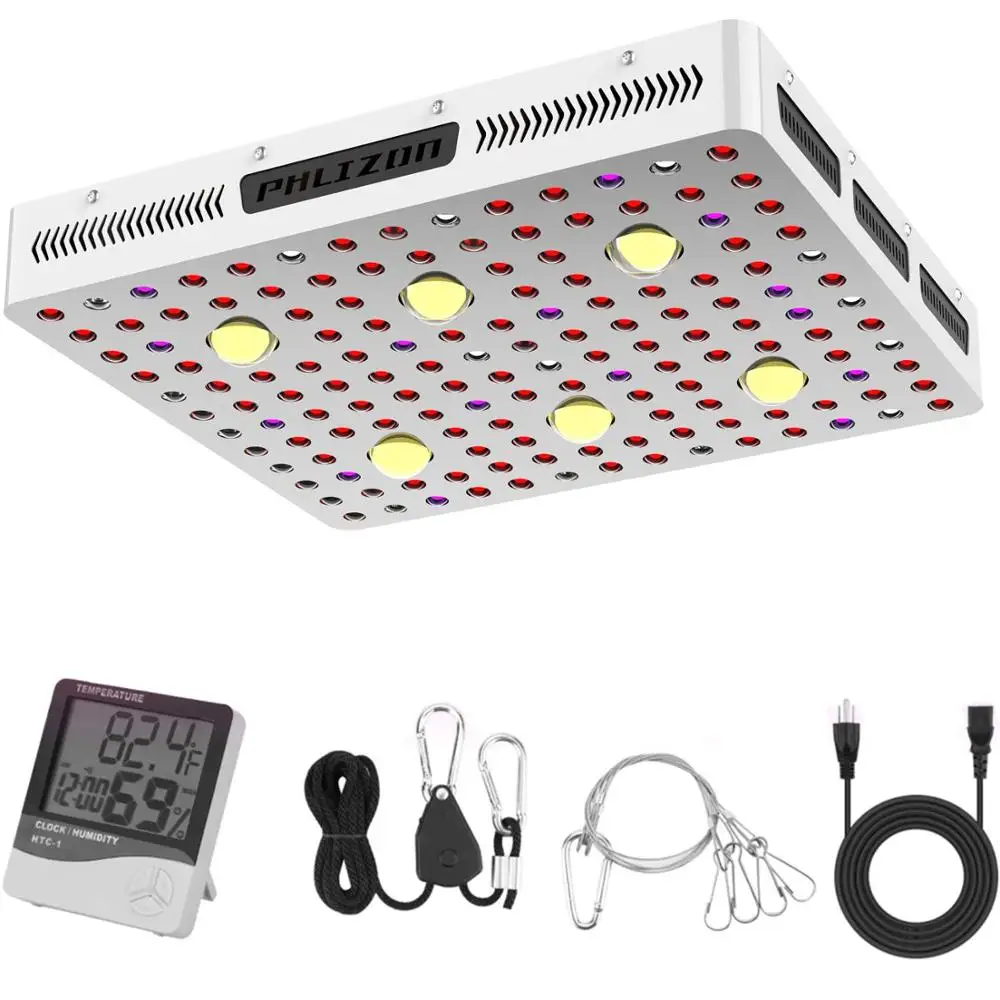 Phlizon grow lamp cob led light 3000 Вт полный спектр kweeklampen растущий свет для Цветение растений