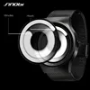 SINOBI Unique Vortex Concept Watch Men High Quality 316L Stainless Steel Milan Band Modern Trend Sport Black Wrist Watches Reloj ► Photo 2/6