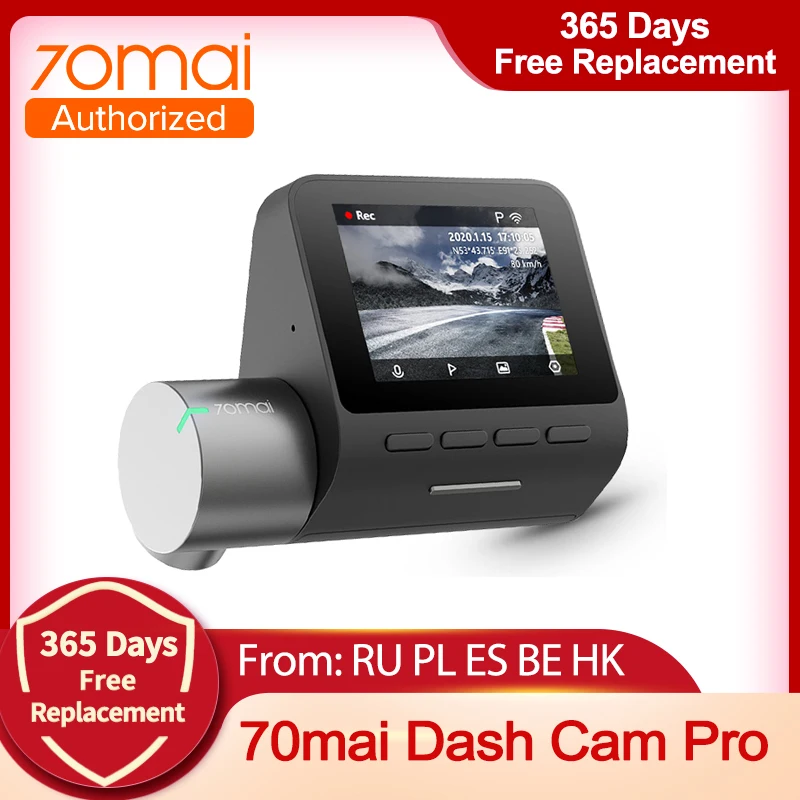 70mai оригинальный Pro Dash Cam Скорость N координаты 1944P ADAS автомобиля Камера 70MAI голос