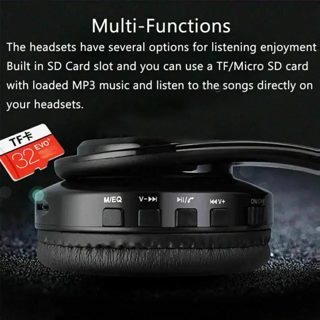 Headsets Gamer Headphones Blutooth Surround Sound Stereo Wireless Earphone USB With MicroPhone Colourful Light PC Laptop Headset 6