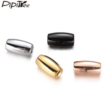 

Pipitree 5pcs/lot Wholesale Copper White Gold Color Tube Beads Bracelet Connectors DIY Loose Spacer Beads Jewelry Accessories