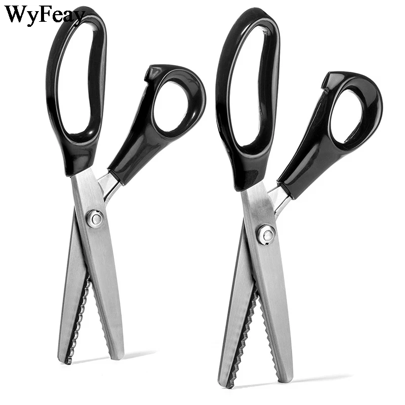 Stainless Steel Pinking Shears Comfort Grip Handled Professional Crafts Dressmaking Zig Zag Cut Scissors Sewing Scissors Fabric sewing scissors tailor scissors sewing supplies craft scissors