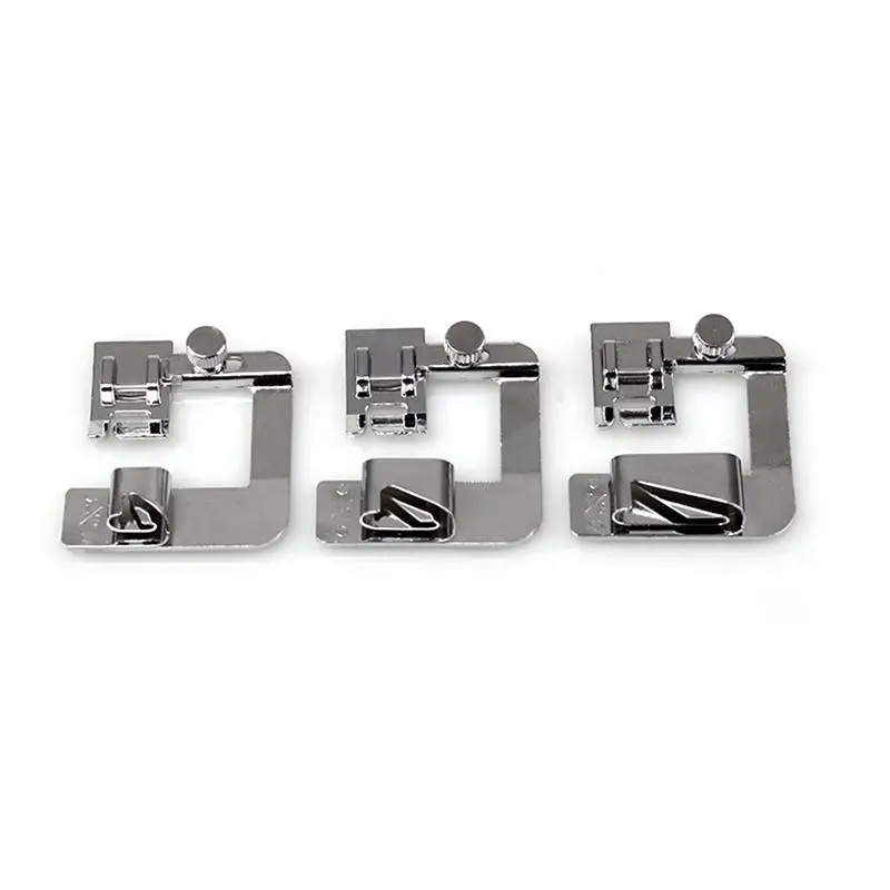 3 Pcs Sewing Machine Presser Foot Rolled Hem Set 4/8'' 6/8'' 8/8'' for Low Shank Baby Lock | Дом и сад