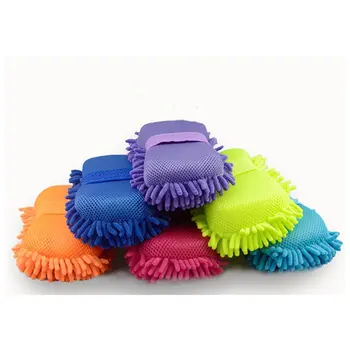 

Random Color Super Car Wash Glove Car Hand Soft Towel Microfiber Chenille Car Cleaning Sponge Block Car Washing Supplies
