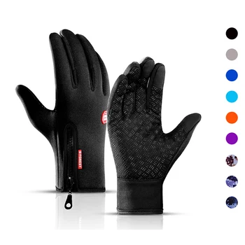 MEGA PROMO ❤️ Winter Warm Touch Screen Fishing Man Gloves Waterproof Women Ski Army Cycling Windproof Non-Slip Fashion Black Gloves Lady - discount item 51% OFF Apparel Accessories