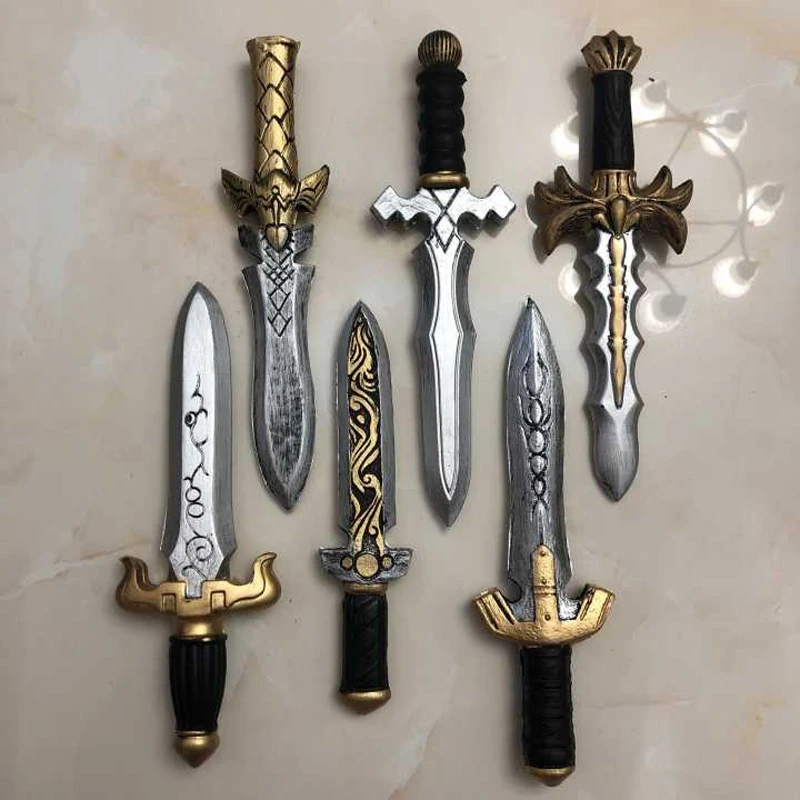 

Halloween Cosplay Prop 32cm Cosplay 7 Styles Dagger Sword Weapon Prop Role Play PU Weapon Kids Role Play Gift