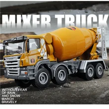 

1:50 Scale 19cm Cement Mixer Construction Vehicle Model Diecast Alloy Engineering Car Truck Display Collection For Child Adult