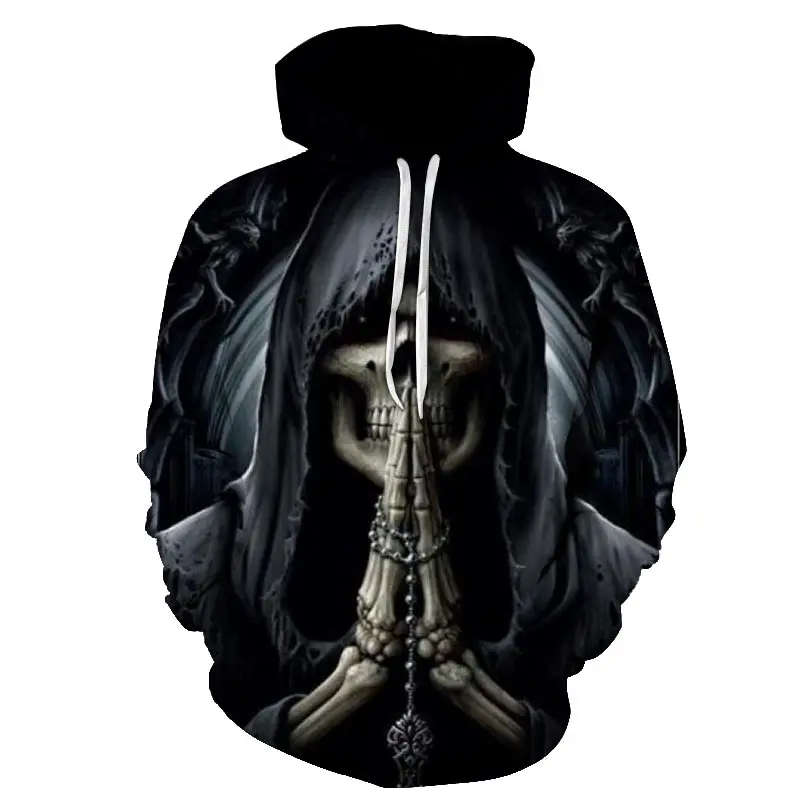

Skull-head 3d-printed fall hoodie men's and women's sweatshirts hoodie brand 3xl Qaulity sports coat fashion coat for boys