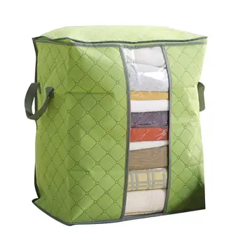 

Blue Green Fashion Portable Box Clothingpouchholder Organization Storage Pillows Storage Bag Clothing Bag Woven