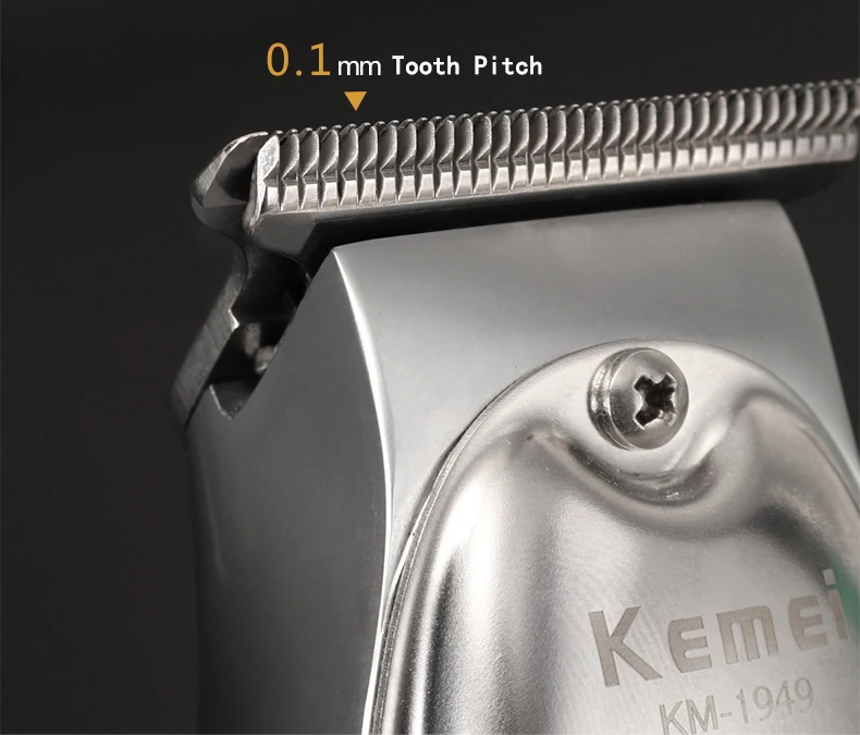 Kemei Professional Hair Clipper All Metal Men Electric Cordless Hair Trimmer 0mm Baldheaded T Blade Finish Haircut Machine 1949 Kemei Professional Hair Clipper All Metal Men Electric Cordless Hair Trimmer 0mm Baldheaded T Blade Finish Haircut Machine 1949