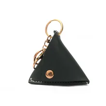 Женский чехол для ключей из искусственной кожи, Модный женский кошелек для ключей, мини сумка для хранения монет, Одноцветный клатч для девушек, сумка Porta Llaves Cuello