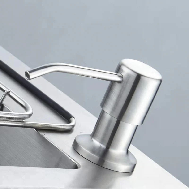 kitchen liquid soap dispenser, black  ABS plastic sink, built-in fluid pump, bathroom extension / dispenser 5