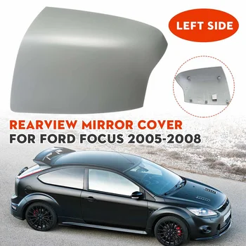 

1 Pair Left Right Side Car Rear View Mirror Wing Cover Case Trim Grey Color for Ford for Focus Mk2 2005 2006 2007 2008 Styling