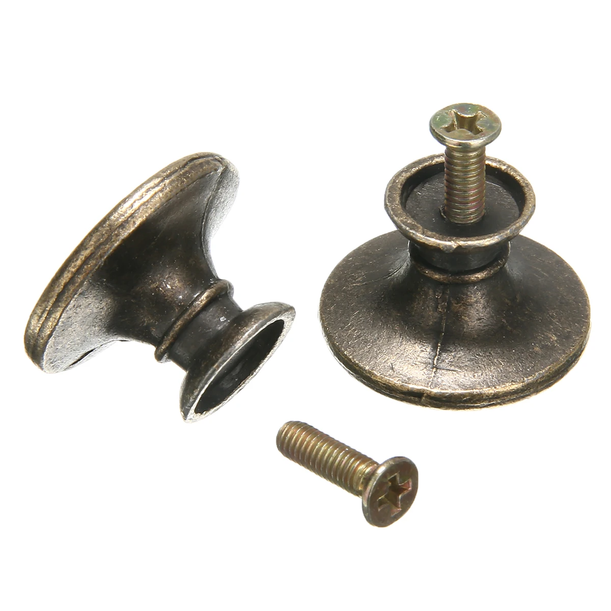10pcs Furniture Knobs Antique Brass Handles Cupboard Wardrobe  Doors Cabinet Drawers Cabinet Hardware Knobs