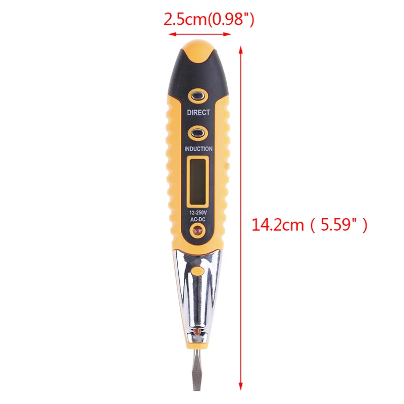 

Contact Tester Pen AC/DC 12-220V Voltage Detectors Tester Meter Volt Current Electric Test Pencil
