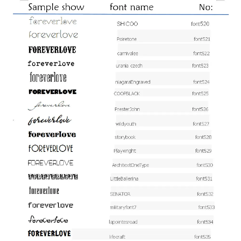 font