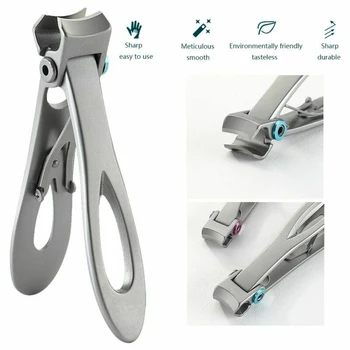 

1PC Professional Nail Clippers Toenail Nail Cutter Nipper Podiatry Stainless Steel Fingernail Manicure Trimmer for Thick Nails