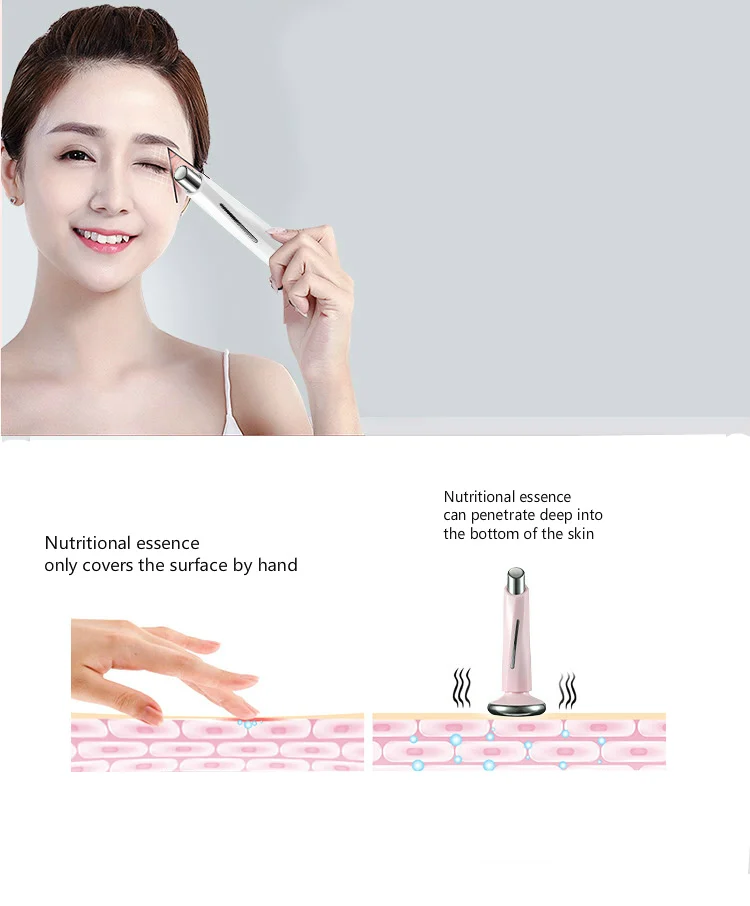 Ultrasound Therapy Skin Scrubber Ultrasonic Pore Cleaner Galvanic Ion Spa Beauty Device Facial Massage Face Roller Facial