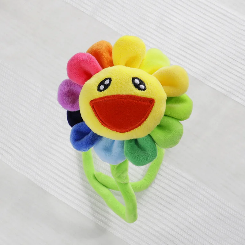 Sun Flower Stuffed Plush Toys Cute Dress Rabbit Pendant Dolls Gifts Birthday Wedding Party Decor anime plush brown cony 65cm | Игрушки и