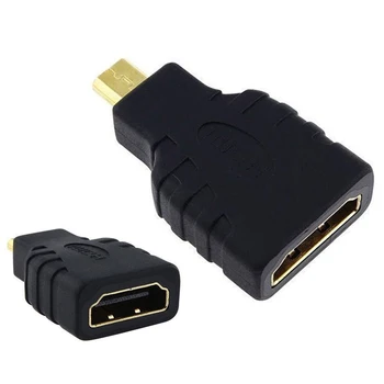 

HDMI to Micro HDMI Converter Gold Plated HD Extension Adapter Connector for Video TV