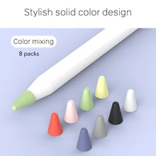 8 шт. силиконовый сменный наконечник защитный чехол для Apple Pencil 1 2 Универсальный стилус для сенсора ручка чехол