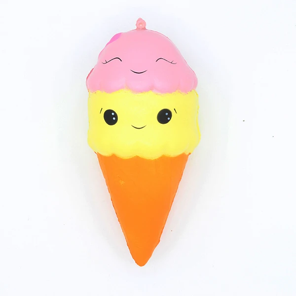 15cm ice cream Jumbo мягкие игрушки Детские медленно поднимающиеся антистрессовые игрушки Кот гамбургер фри игрушки для снятия стресса забавные детские подарочные игрушки - Цвет: 15cm ice cream
