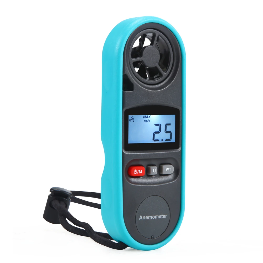 

Portable Anemometer Thermometer GM816 Wind Speed Gauge Meter Anemometro Windmeter 30m/s LCD Digital Hand-held Measure Tool