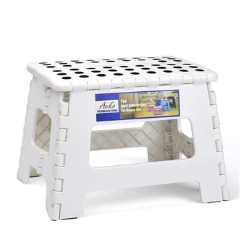 

Folding Step Stool Portable Collapsible Plastic Step Stool 9 inch Foldable Step Stool for Kids Non Slip Folding Stools