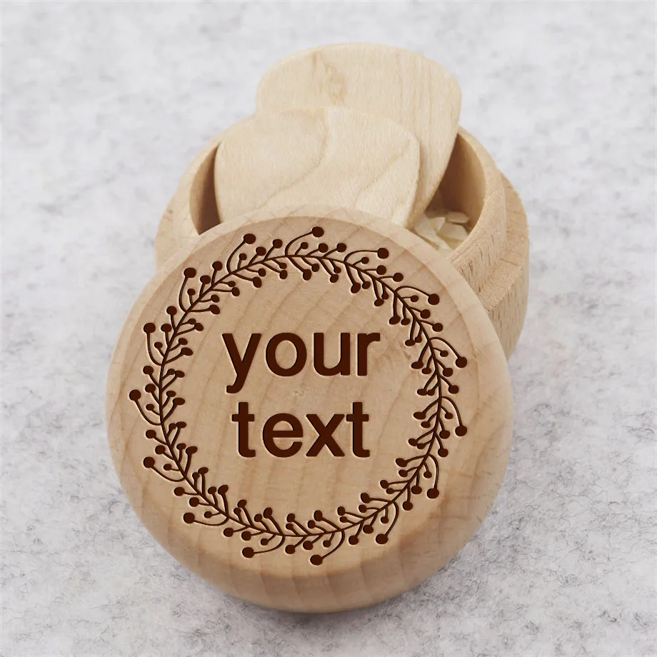 W0033 1pc customized wood guitar picks round box sets engraved plectrum mediator personalized logo gift to husband son daughter | Спорт и