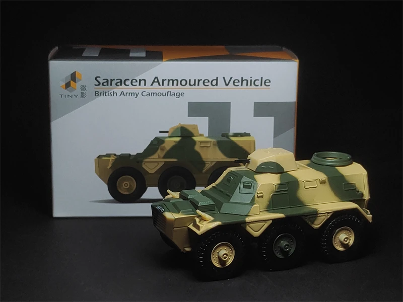 

Tiny 1/72 11 Saracen Armoured Vehicle British Army Camouflage DieCast Model Collection Limited Edition