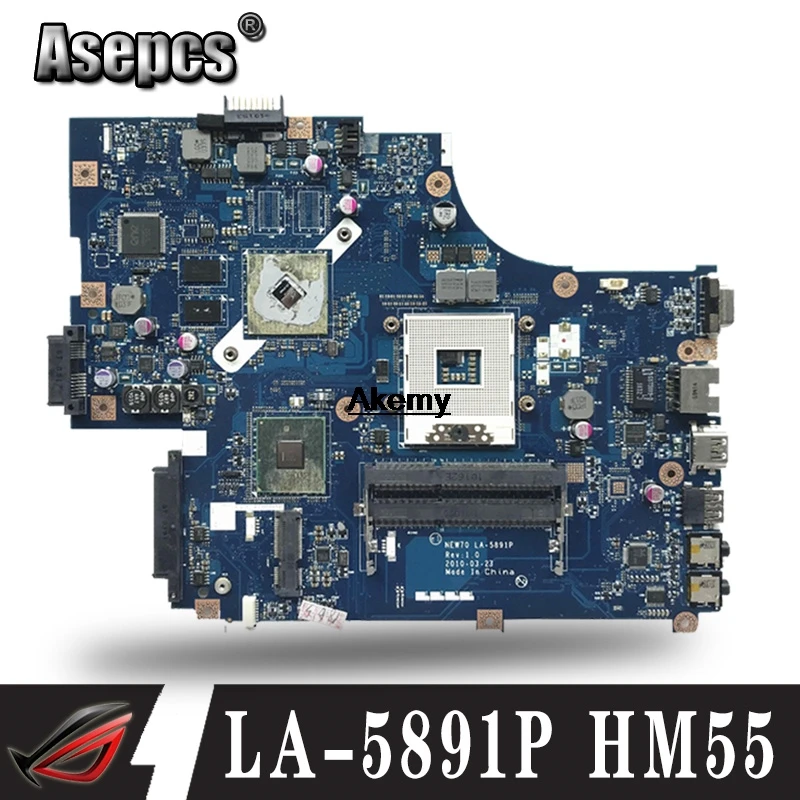 MBR5402001 NEW70 LA-5891P для ACER 5741 5741G материнская плата ноутбука с ATI видео s988A HM55 работает |