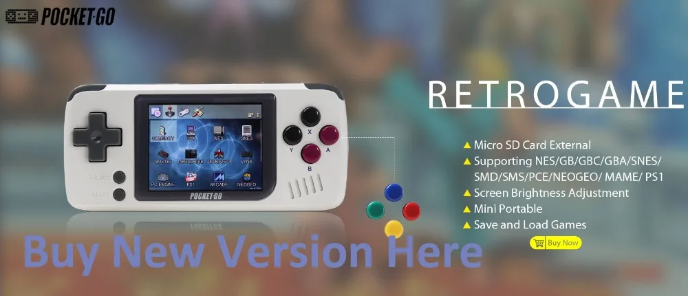 Новая игровая консоль BittBoy-version3.5-ретро портативная игровая консоль для игры, Игровая приставка для сохранения/загрузки внешней карты MicroSD