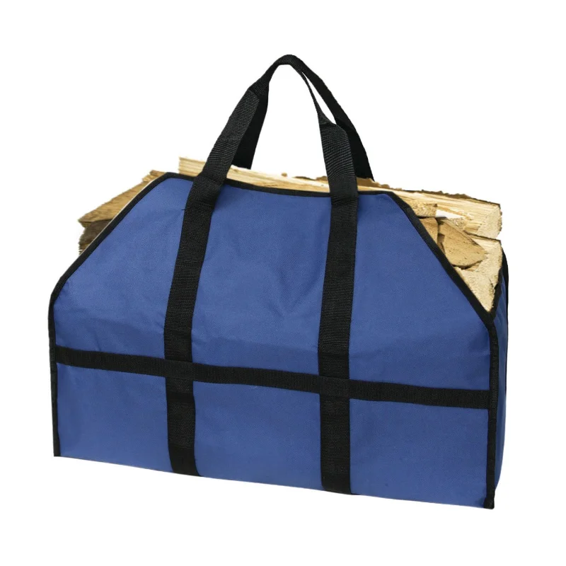 

Outdoor Tote Camping Carry Bag Duty Canvas Firewood Carrier Canvas Logging Bag Indoor Fireplace Firewood Totes Garden Tools