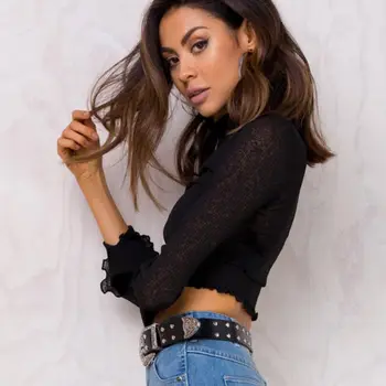 

Fashion Women Summer Loose Top Long Sleeve Blouse Ladies Casual Tops