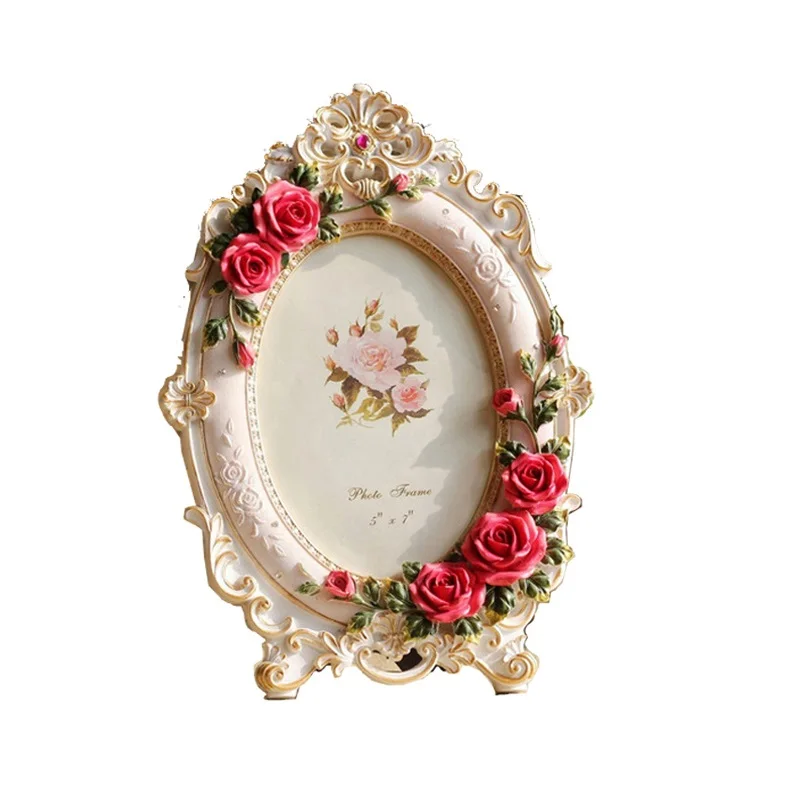 Розовая резиновая деревенская модная декоративная рамка для фотографий|rustic picture