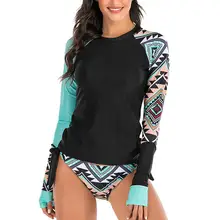 Женский раздельный костюм для серфинга с длинными рукавами, Солнцезащитный Женский купальник, горячий весенний Гидрокостюм из двух частей, купальник, S-XXL