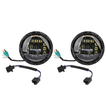

2 pcs 7 inch 105W LED Headlight Assembly Hi/Lo Beam DRL Switchback for Jeep Wrangler JK